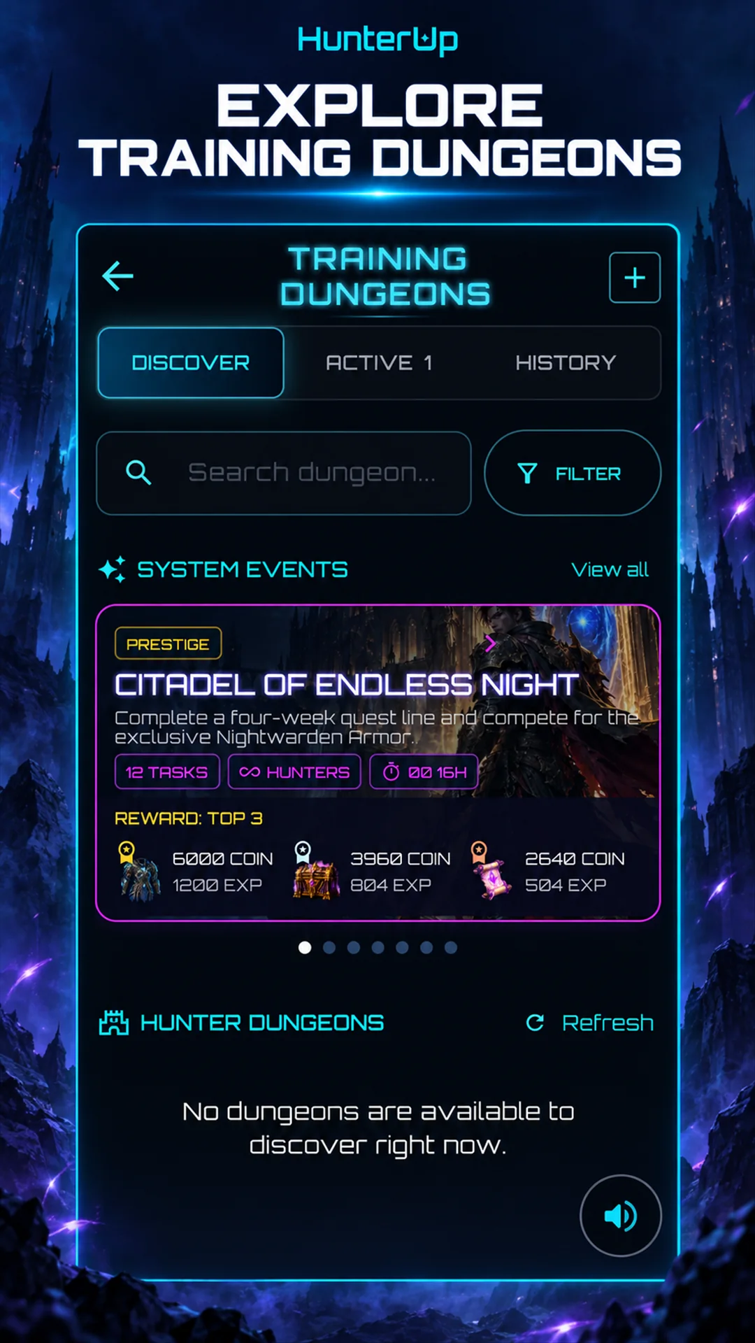 HunterUp dungeon